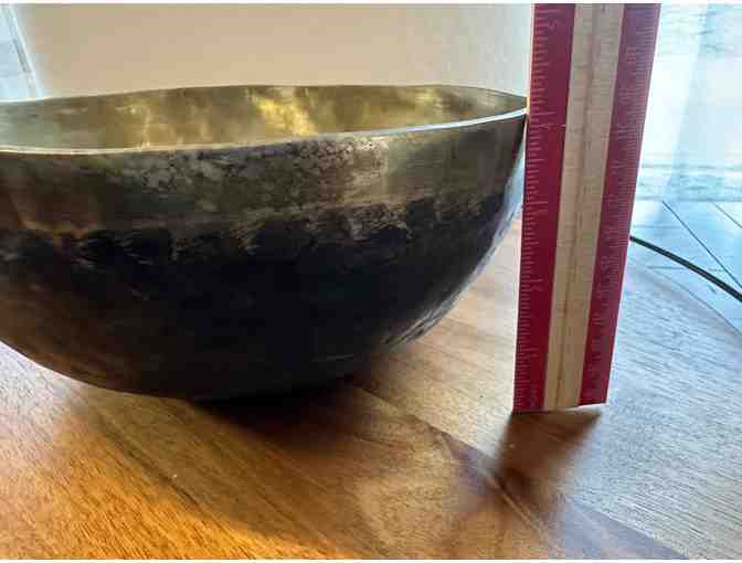 Exceptional Hand-Crafted Tibetan Singing Bowl | 9.5' Diameter