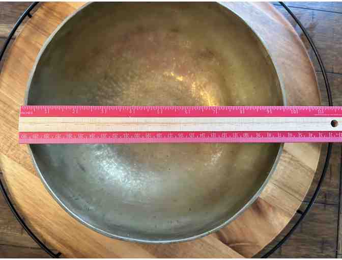 Exceptional Hand-Crafted Tibetan Singing Bowl | 9.5' Diameter