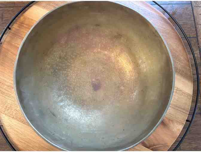 Exceptional Hand-Crafted Tibetan Singing Bowl | 9.5' Diameter