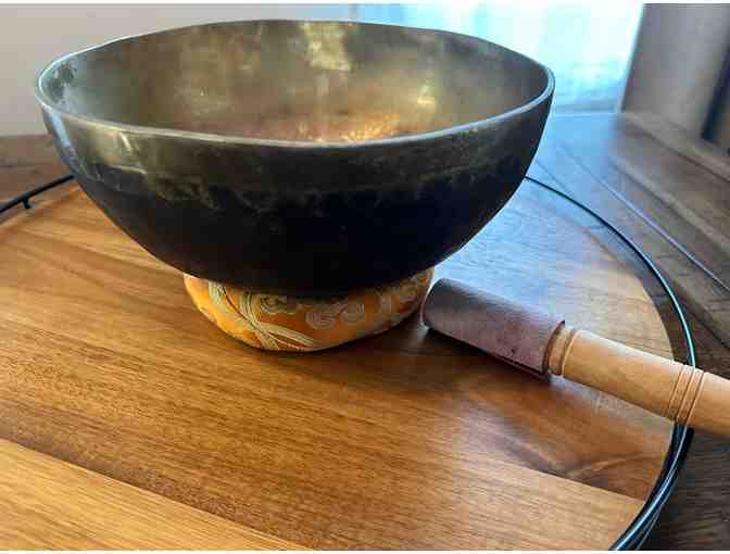 Exceptional Hand-Crafted Tibetan Singing Bowl | 9.5' Diameter