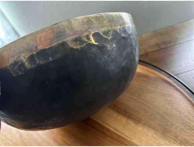 Exceptional Hand-Crafted Tibetan Singing Bowl | 9.5' Diameter