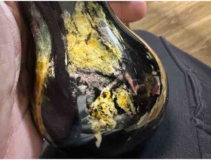 Charming Polished Stone Pear | Sculpture or Paperweight