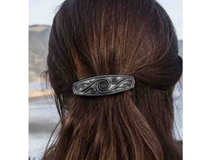 Hand-Cast Barette | Spiral