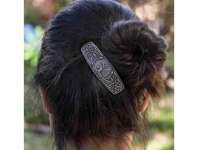 Hand-Cast Barette | Tree or Life