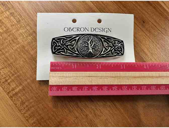 Hand-Cast Barette | Tree or Life