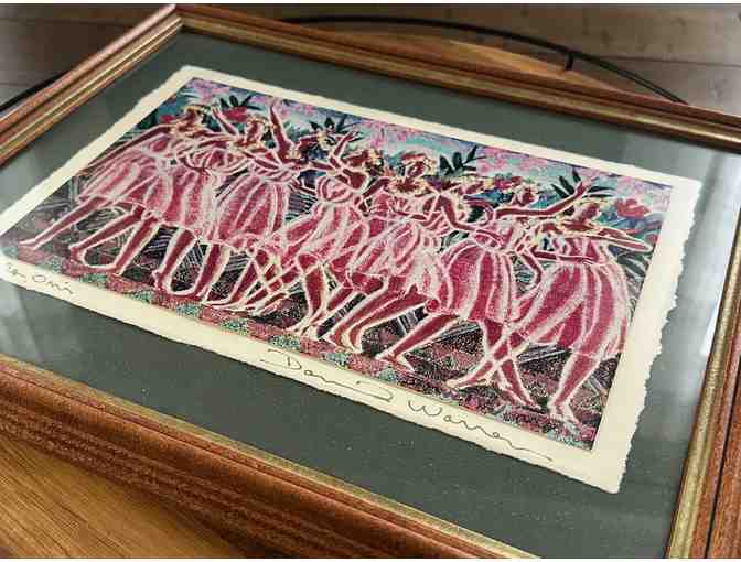 Authentic Hawaiian Art Print | 'Hula Omi' by David Warren (1940-1998) &ndash; Hand-Signed