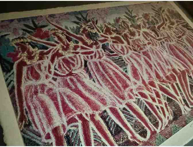 Authentic Hawaiian Art Print | 'Hula Omi' by David Warren (1940-1998) &ndash; Hand-Signed