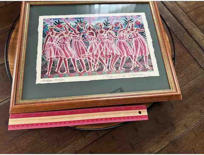 Authentic Hawaiian Art Print | 'Hula Omi' by David Warren (1940-1998) &ndash; Hand-Signed
