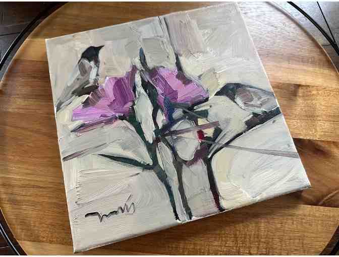 Original Oil Painting | Thistle Buds