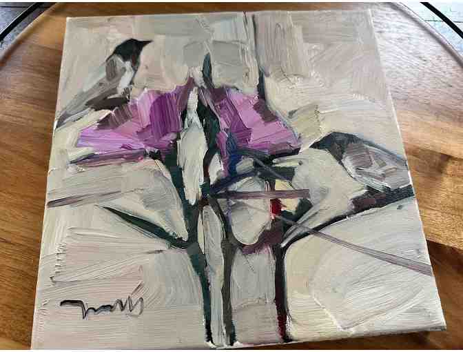 Original Oil Painting | Thistle Buds