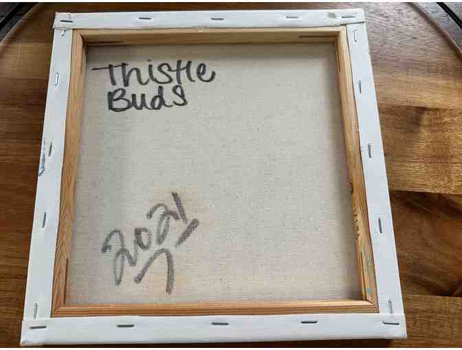 Original Oil Painting | Thistle Buds