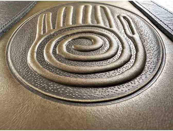 Genuine Luxe Leather Journal Cover (Refillable) | Spiral/Healing Hand