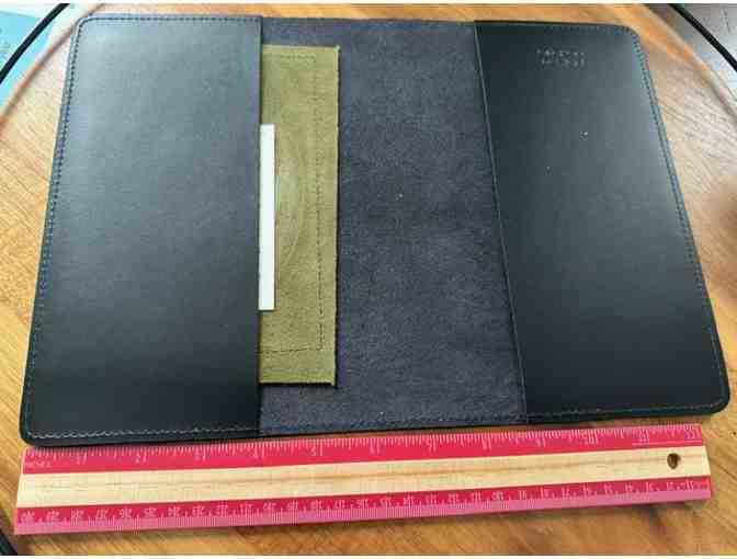 Genuine Luxe Leather Journal Cover (Refillable) | Spiral/Healing Hand