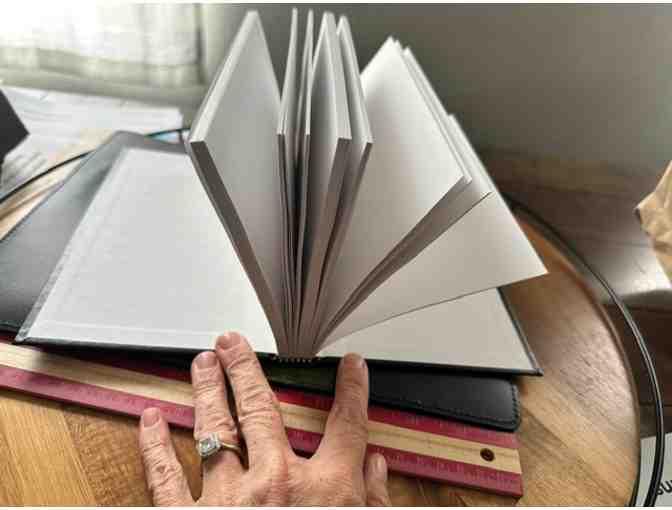 Genuine Luxe Leather Journal Cover (Refillable) | Spiral/Healing Hand