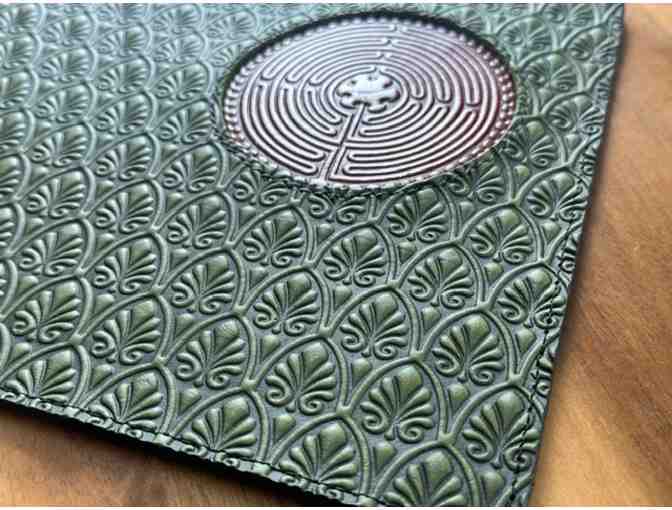 Genuine Luxe Leather Journal Cover (Refillable)| Chartres Labyrinth