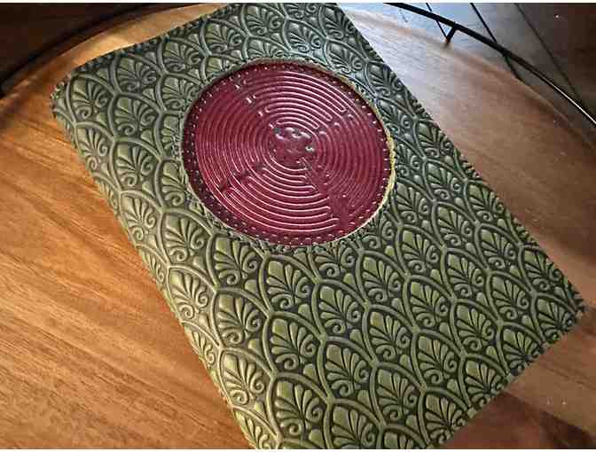 Genuine Luxe Leather Journal Cover (Refillable)| Chartres Labyrinth