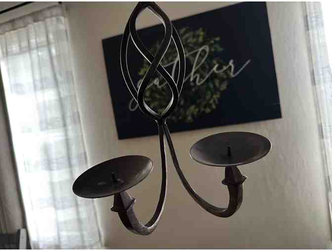 Wrought Iron Candle Holders | Set of Three
