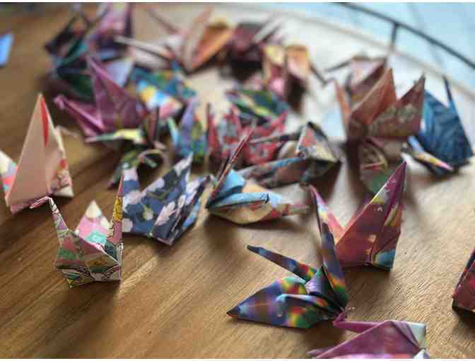 A Flock of Fortune | Vibrant Hand-Folded Origami Crane Collection