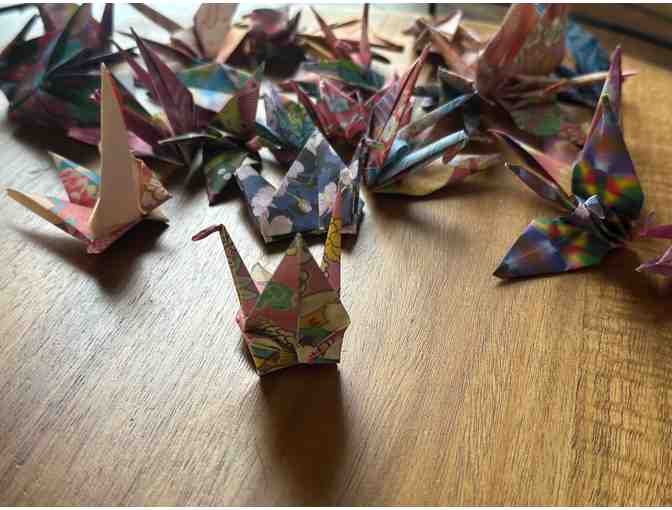 A Flock of Fortune | Vibrant Hand-Folded Origami Crane Collection