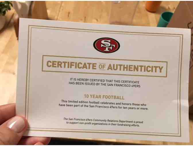 Autographed San Francisco 49ers Football signed by Kyle Juszczyk