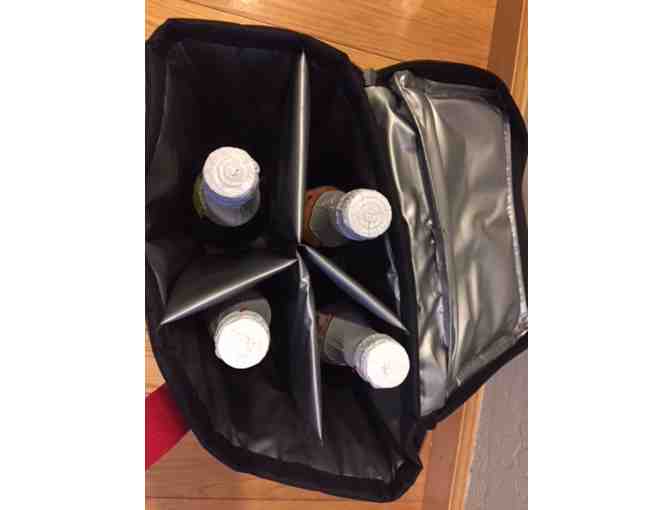 Four (25.4 fl. oz.) Bottles of Martinelli's Sparkling Juice/Cider + Insulated bag
