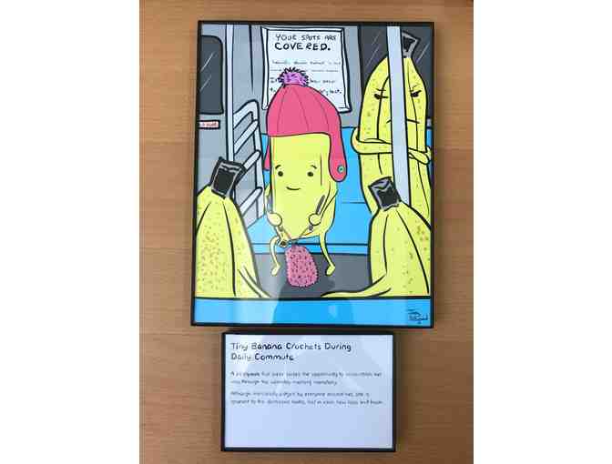 Tiny Banana Crochets During Daily Commute by REAL. WEIRD. ART.