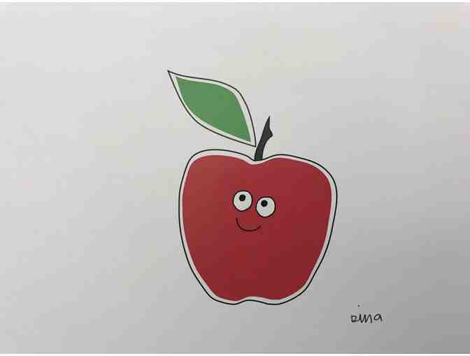 BUGGED OUT - (5) Art Prints with Fruit/Veggie Design