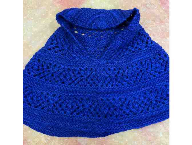 Handmade Knit Wool Cowl/Shawl