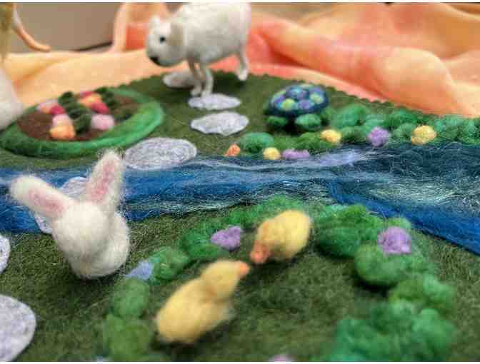 Handmade Needle Felted Natural Play Scene