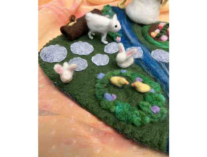 Handmade Needle Felted Natural Play Scene