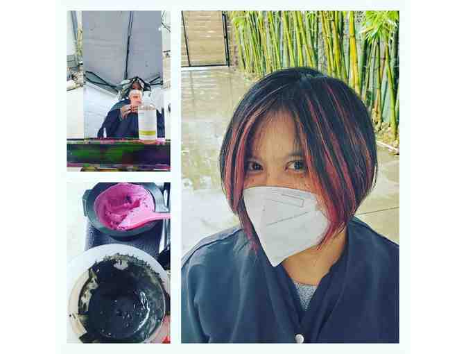 Taline Wilder Haircut at Dino Clark Salon