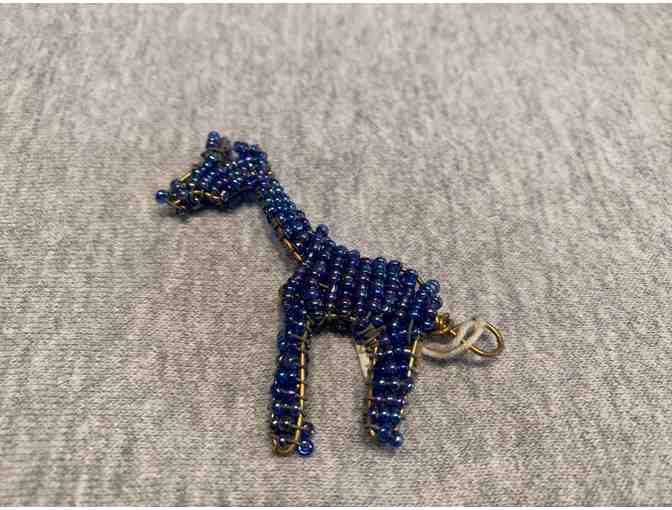 Water For Children Africa - BIG DONOR - Giraffe Pendant & 2 Beaded Giraffes