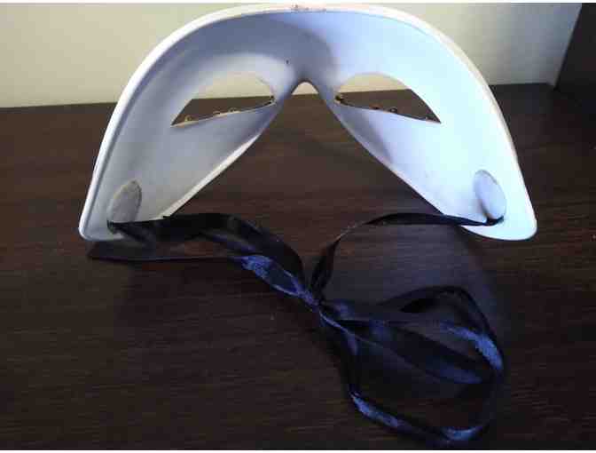 Harlequin Mardi Gras Hand Painted Plastic Mask