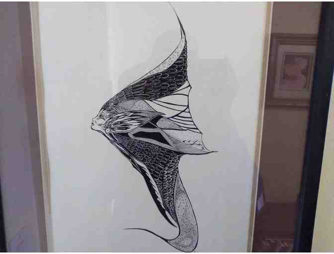 Framed Original Ink Art