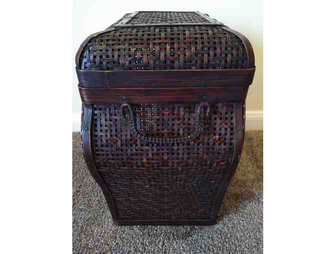 Lacquer Wicker Hamper