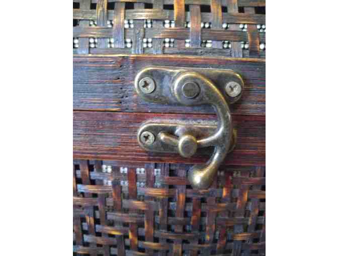 Lacquer Wicker Hamper