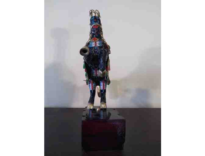 Enamel Horse on Stand