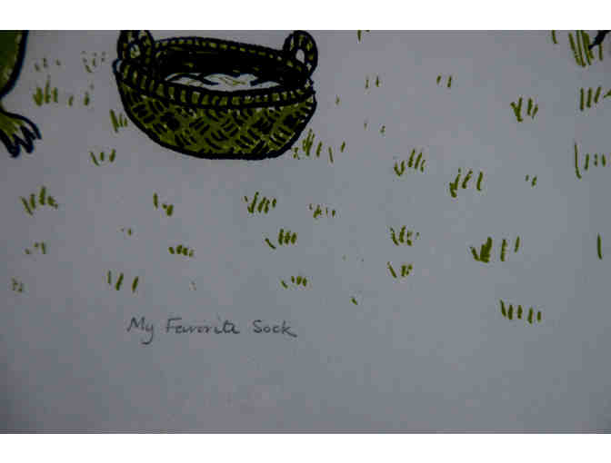 Silkscreen print of frog (signed and numbered)