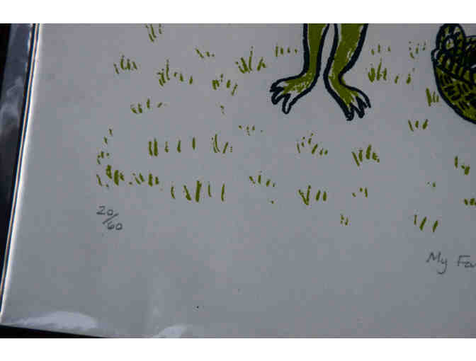 Silkscreen print of frog (signed and numbered)