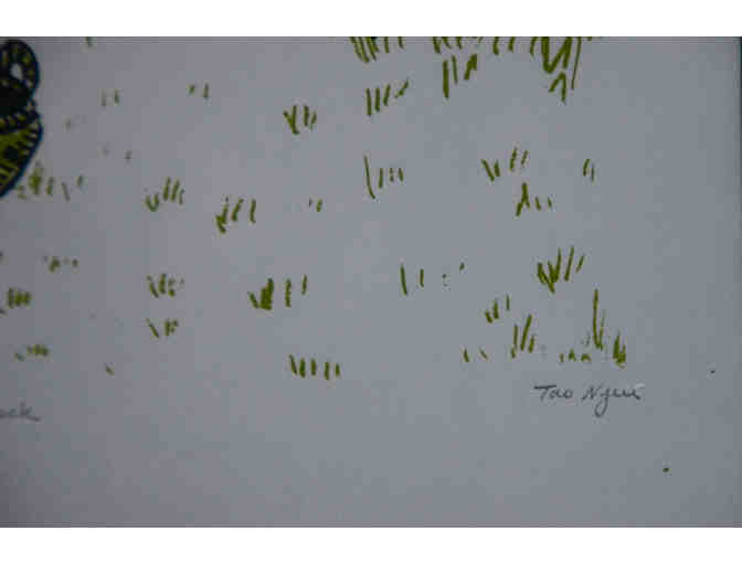 Silkscreen print of frog (signed and numbered)