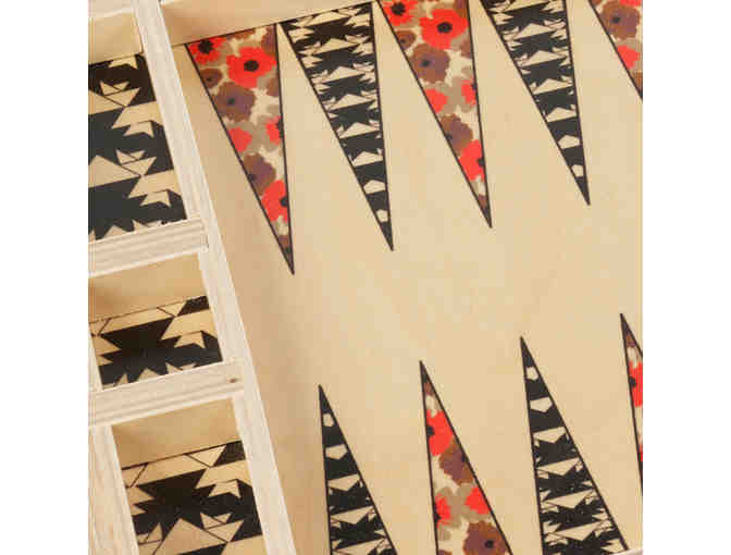 Wooden Carmela Backgammon set