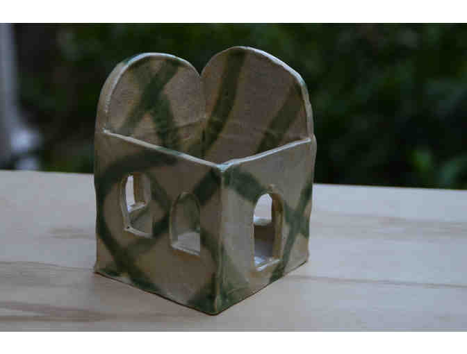 Striped Clay Stationery holder