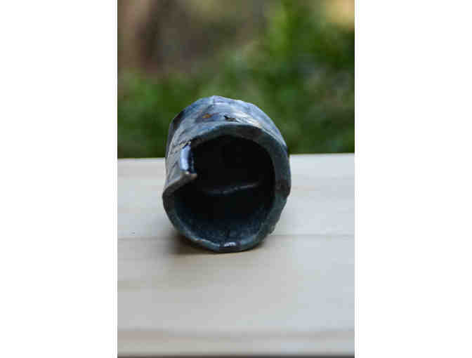 Pencil Holder with blue glaze