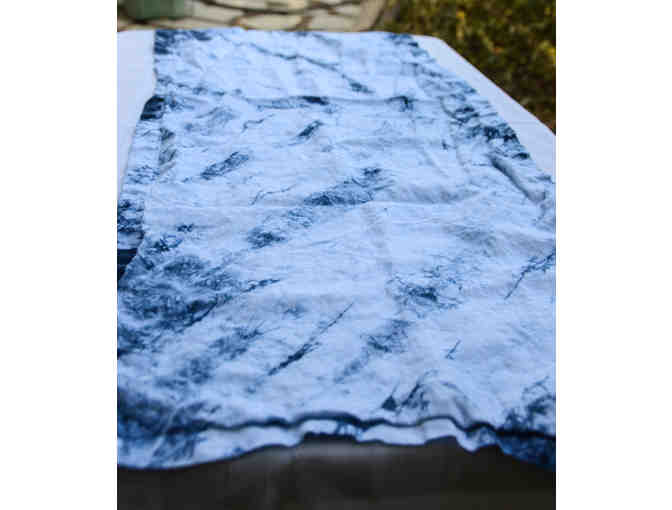 Shibori Indigo dyed Table runner