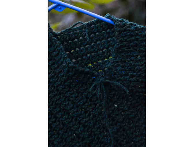 Lacy green child's poncho (large/XL)