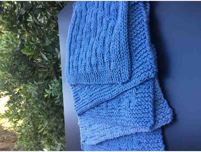 Cotton dish cloth-dusky blue