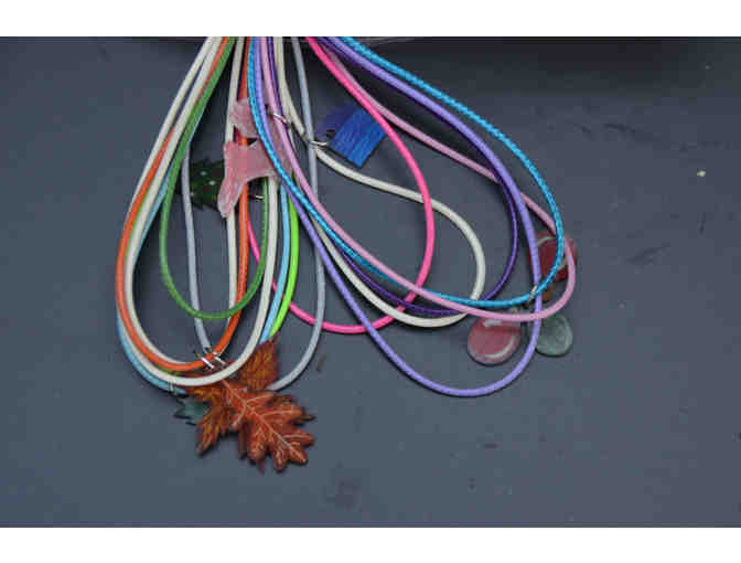 Shrinky-dink neclaces and earrings