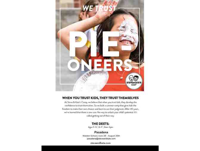 Steve and Kate's Camp - 5 Days at Pasadena Summer Camp - $500 value