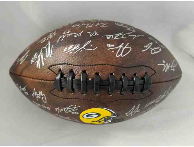 Green Bay Packers football signed by 2017 team