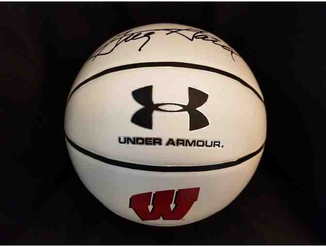 Badger basketball signed by Coach Greg Gard